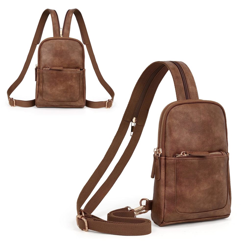 Sling Bag for Women Crossbody Trendy Chest Belt Bag Convertible Backpack🙃